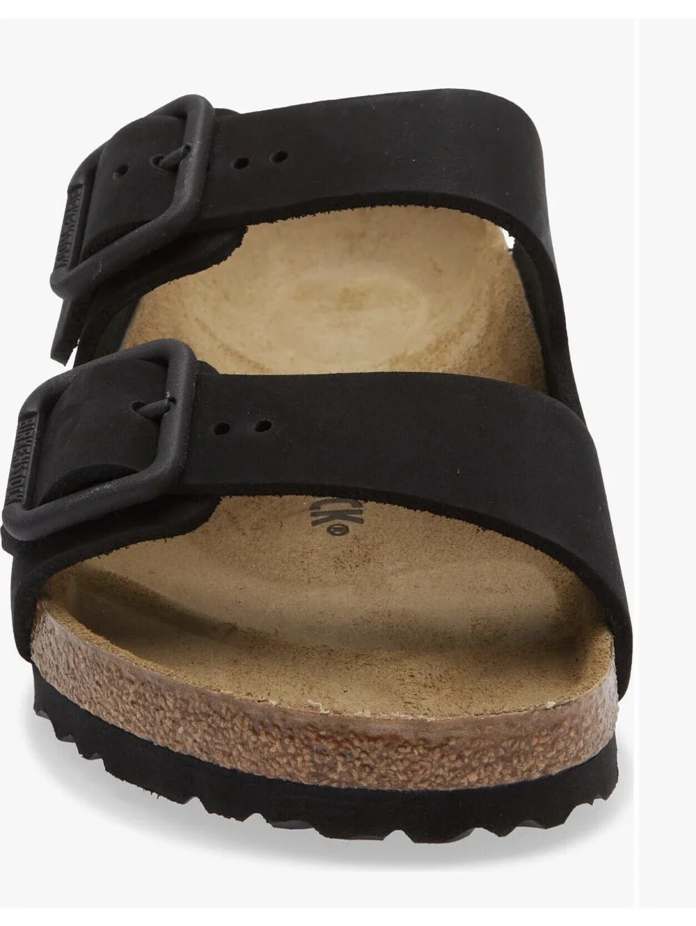 Birkenstock Arizona Soft Footbed Black Suede Leather Sandals Women’s Sz 41/10